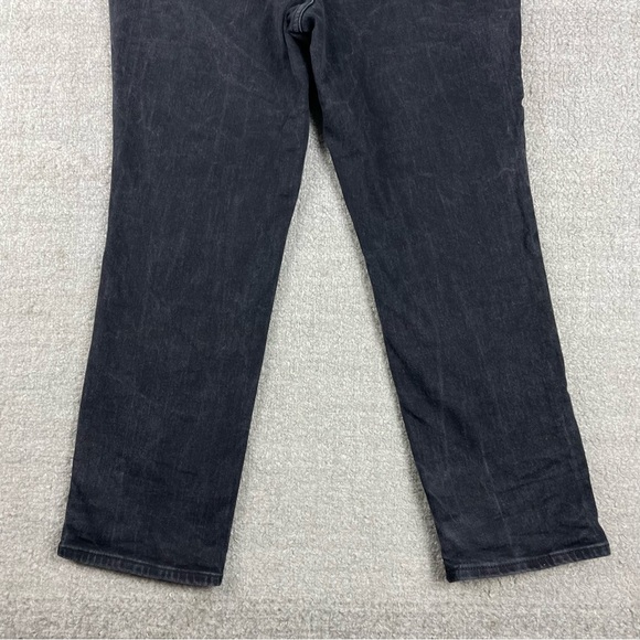 J Crew Essential Straight Distressed Black Jeans - Picture 6 of 12